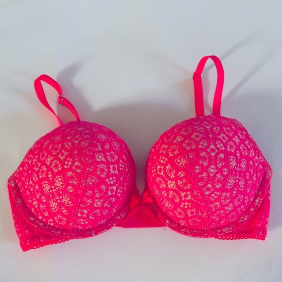 Victoria’s Secret Dream Angels Push up Bra, HOT PINK in color, Size 32D - Picture 5 of 10